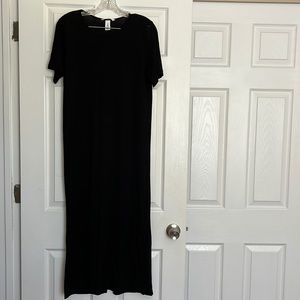H&M Black Midi Dress S